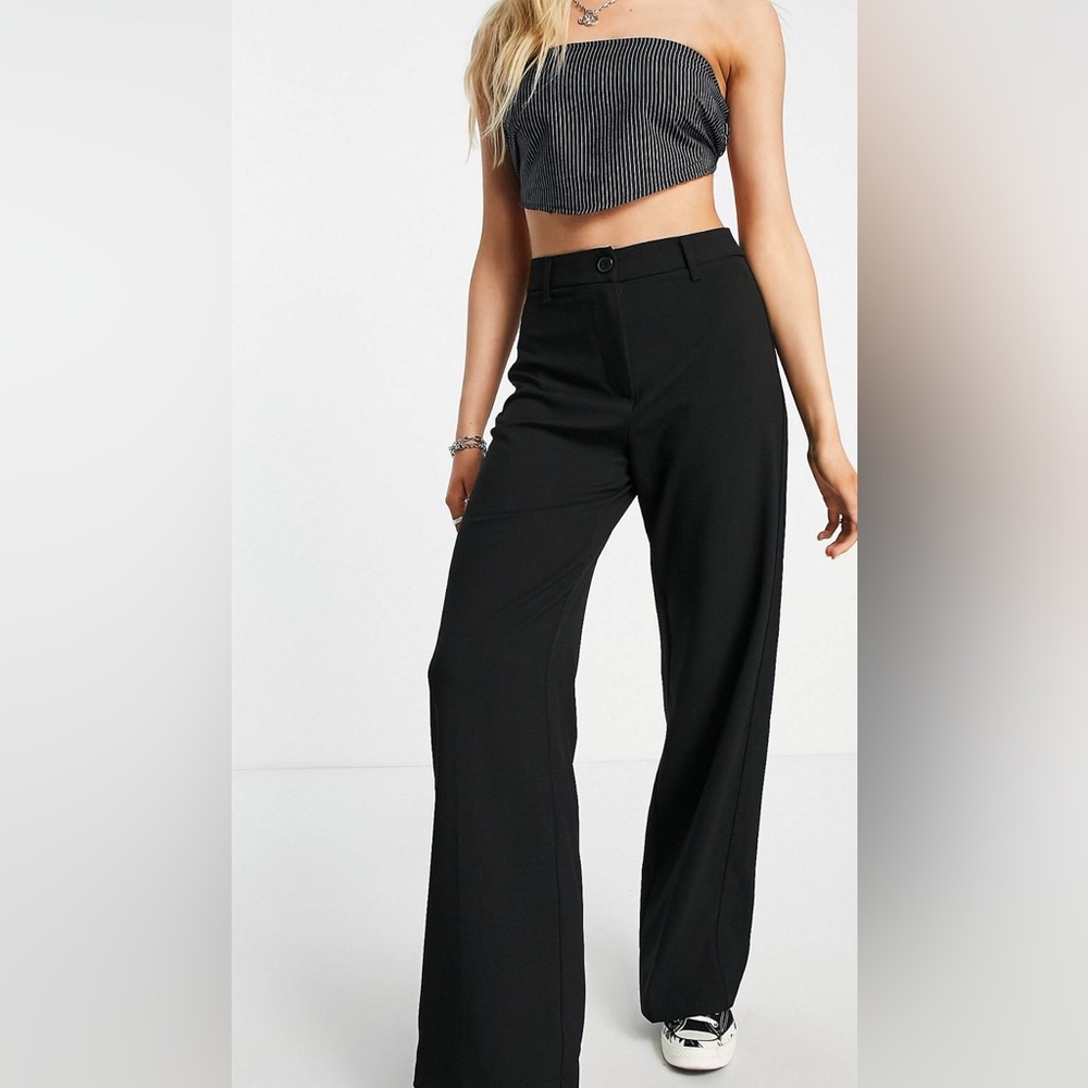 Berksha Wide Leg Slouchy Tailored Pants
